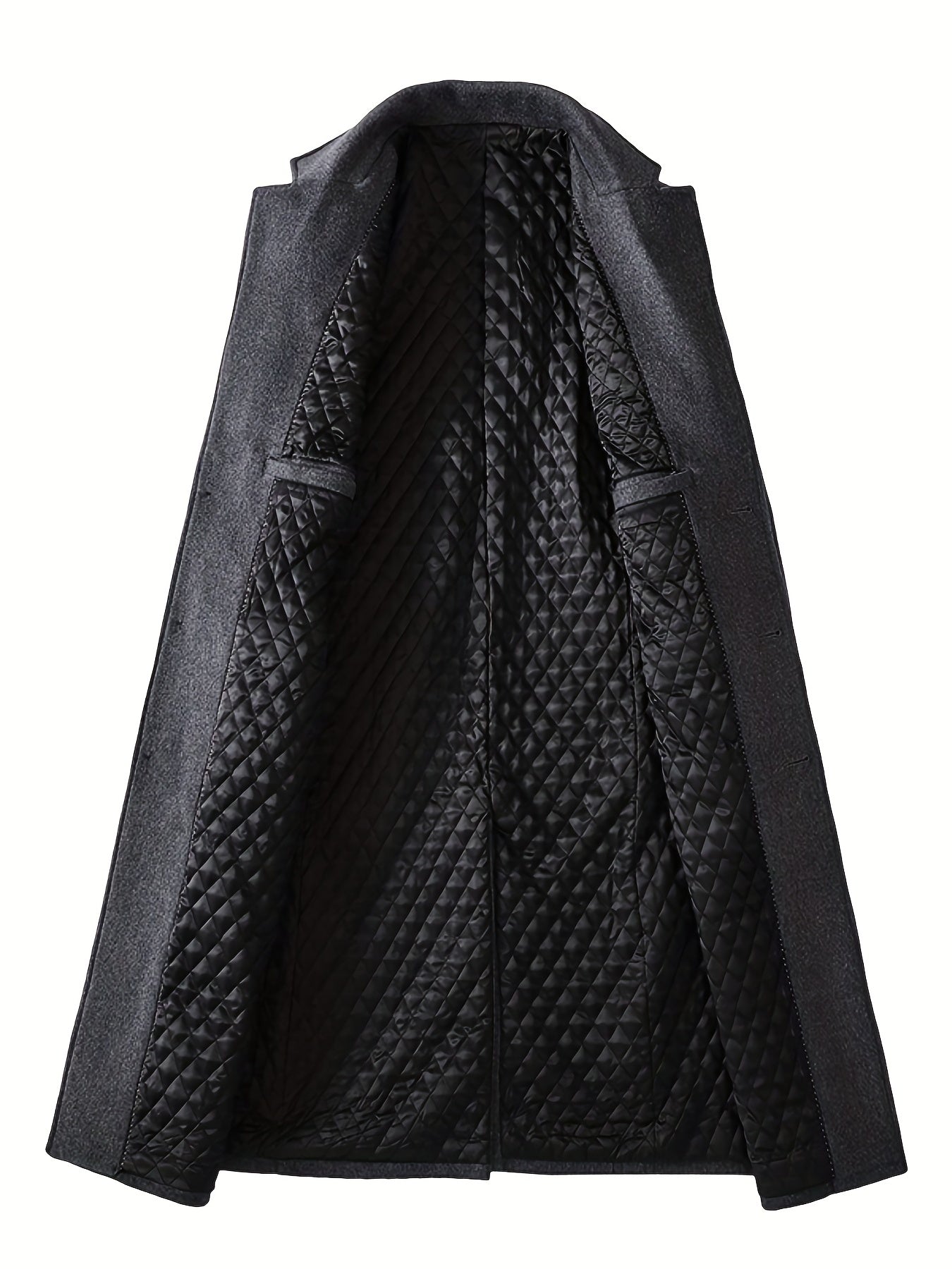 Stylish Wool Blend Men’s Retro Long Coat by Snagg A Coat