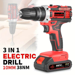Cordless Electric Impact Drill Kit – 2 Batteries + Toolbox - SnaggIt