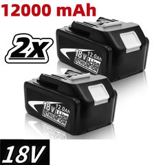 1 / 2 / 4 Pack 18 V 12.0 Ah Lithium-Ion Batteries — Replacement for Makita 18 V Cordless Tools