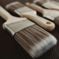 5 Pcs Professional Paint Brush Set - Flat & Angle Brushes - 5pcs - General Hand Tools