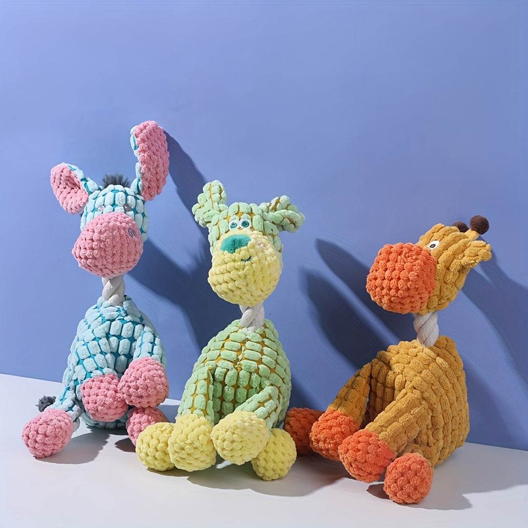 6PCS Plush Dog Toys with Squeaker - SnaggIt