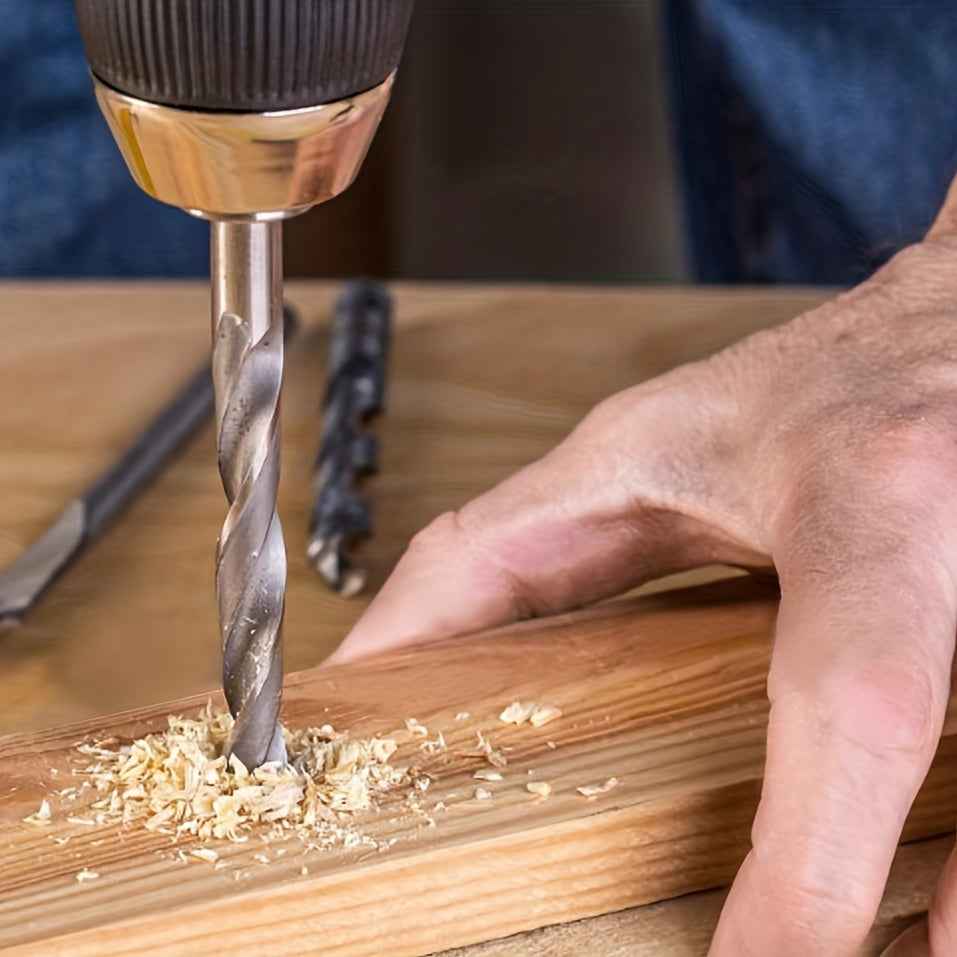 130 Pcs Heavy Duty HSS Drill Bit Set — 118° Twist Bits with Colour Coded Storage Box for Wood Metal & Plastic