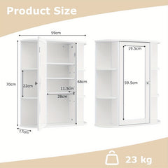 Wall Mounted Bathroom Mirror Cabinet by Snagg A Cabinet