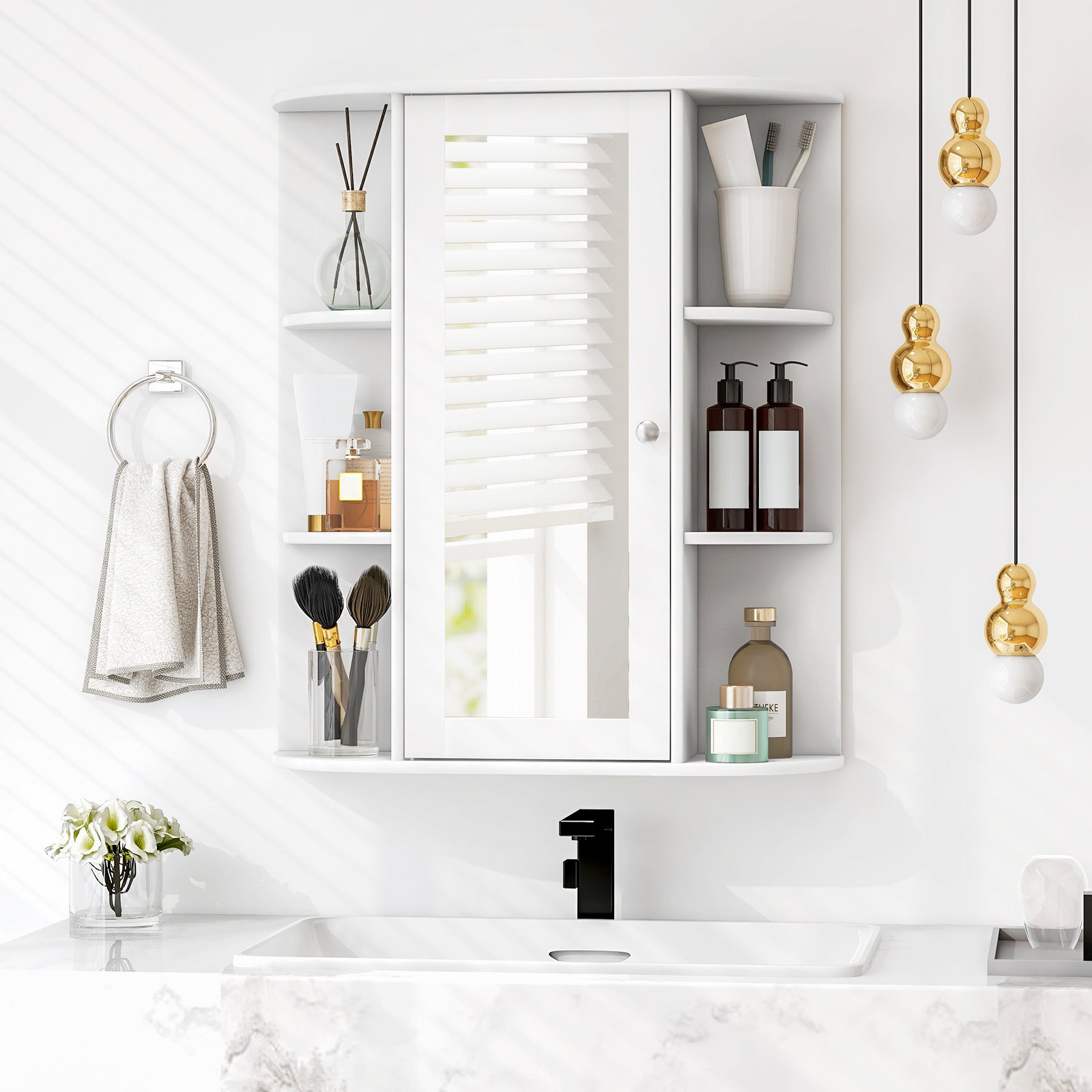 Wall Mounted Bathroom Mirror Cabinet by Snagg A Cabinet