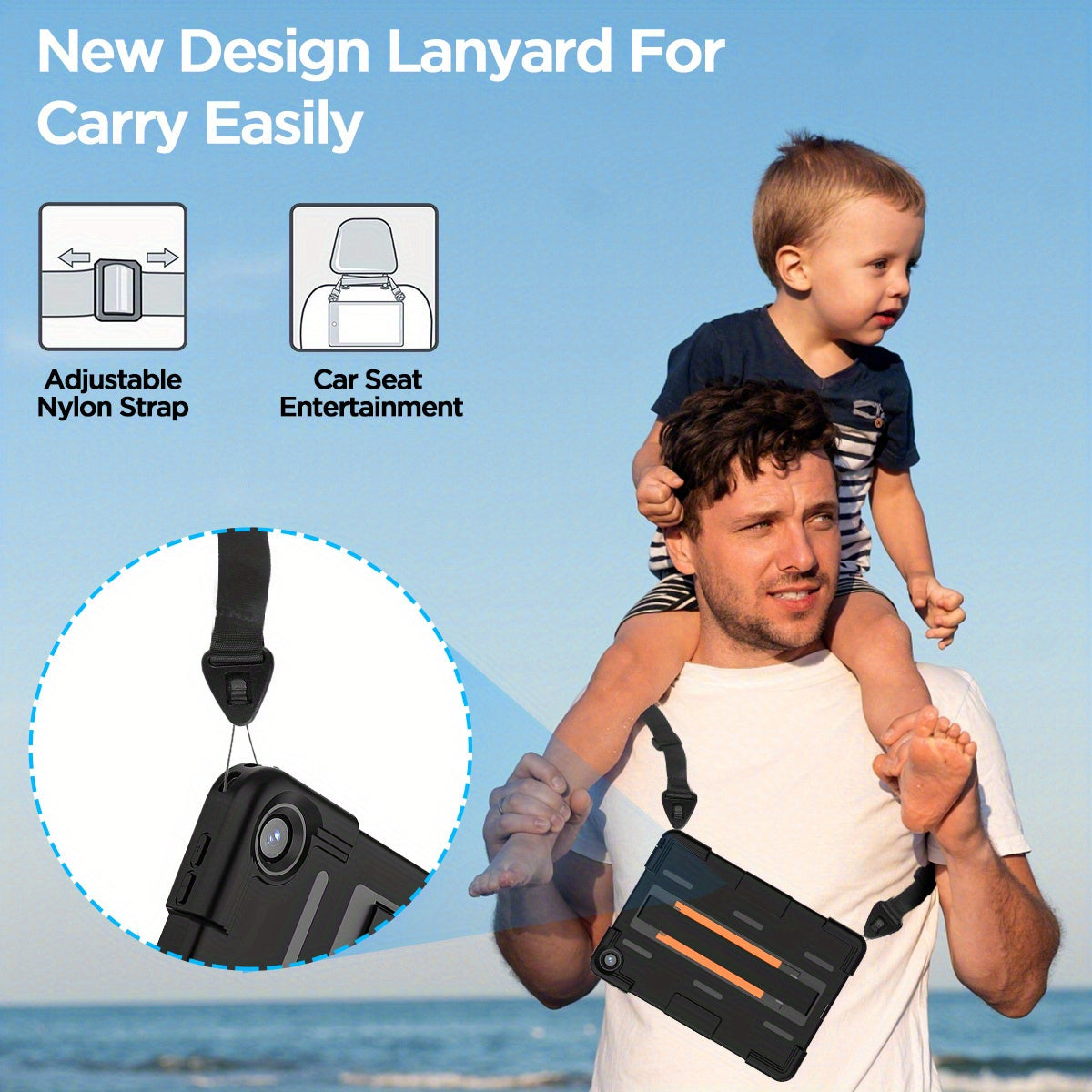 Heavy Duty Shockproof Waterproof Case For iPad 9th 8th 7th Generation 10.2" by Snagg An iPad Case