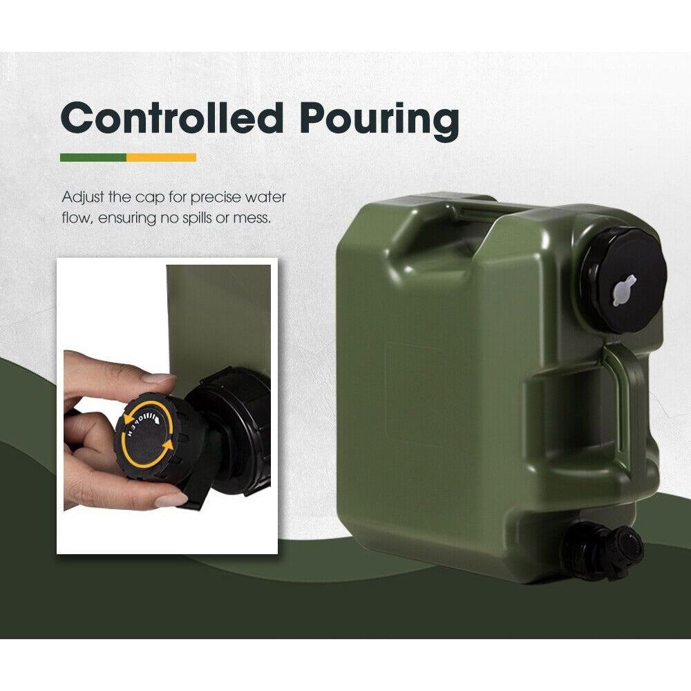 Portable Outdoor Water Barrel for Camping Hiking Off Grid & Emergency Use - 18L - Roadside Essentials