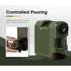 Portable Outdoor Water Barrel for Camping, Hiking, Off Grid & Emergency Use