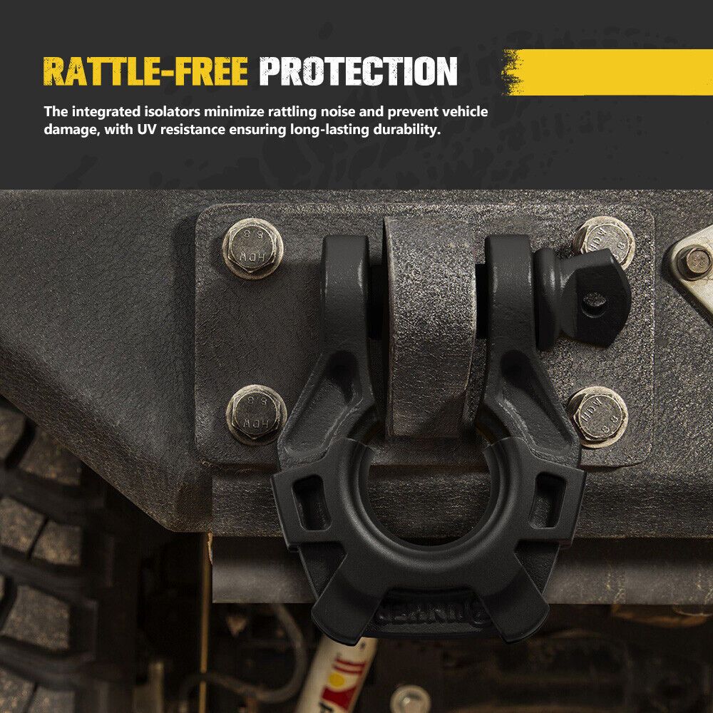 Pair of 4.75 Ton Bow Shackles – 3/4-Inch D-Ring by Snagg A Bow Shackle