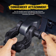 Pair of 4.75 Ton Bow Shackles – 3/4-Inch D-Ring by Snagg A Bow Shackle