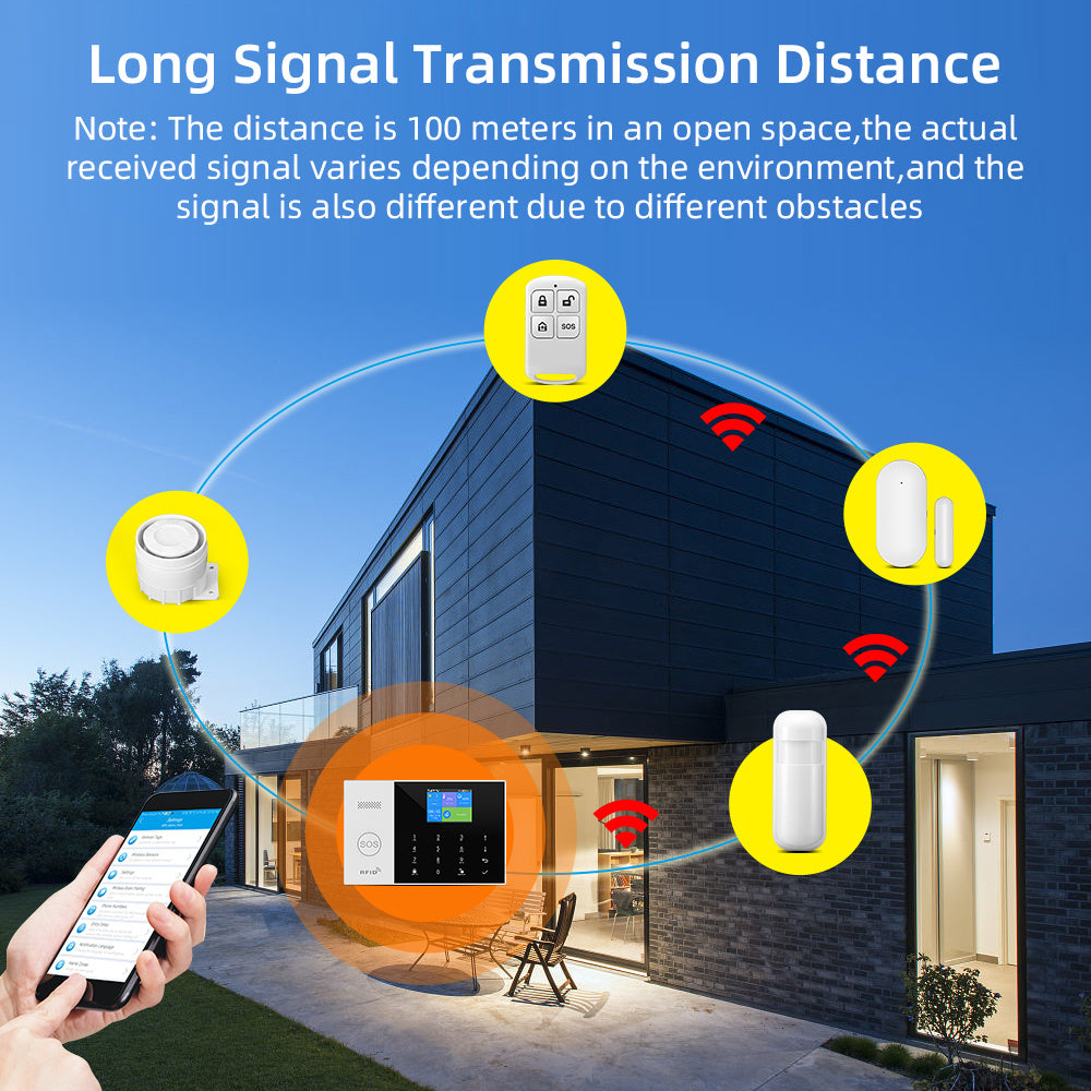 4G WiFi Smart Home Alarm System by Snagg A Sensor Alarm