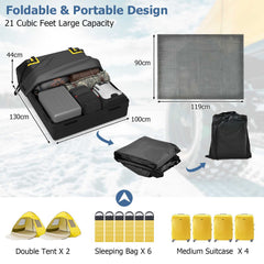 595L Car Roof Bag Cargo Carrier by Snagg A Roof Cargo