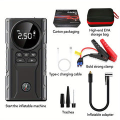 5 in 1 Portable Car Jump Starter with Air Compressor by Snagg A Jump Starter
