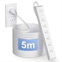 6-Outlet Powerboard with Surge Protection | 5m Extension Cord (2400W) by Snagg An Extension Cable
