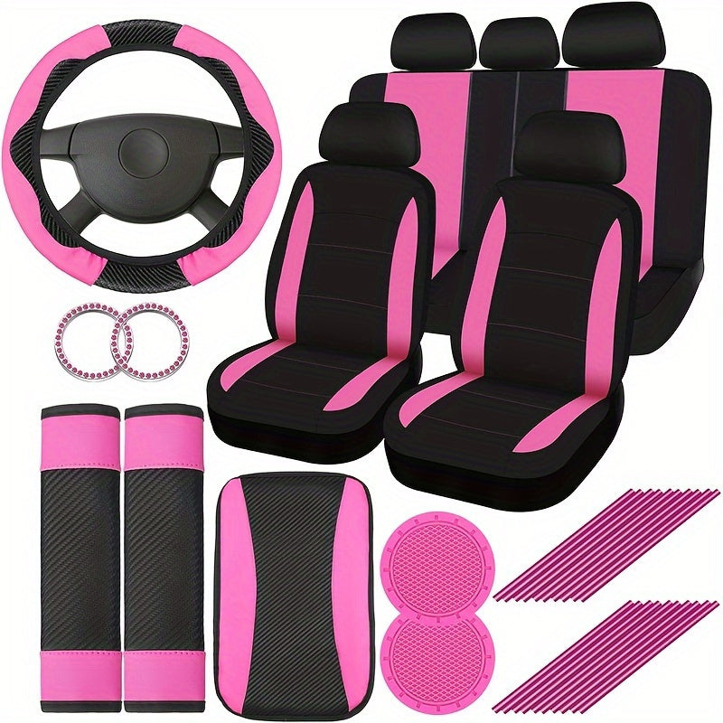 Luxury Women’s 5 Seat Car Seat Cover Set by Snagg A Seat Cover