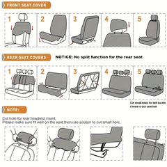 Luxury Women’s 5 Seat Car Seat Cover Set by Snagg A Seat Cover