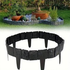 80pcs Plastic Garden Border Fence by Snagg A Border Fence