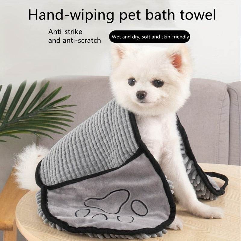 4 Pcs Absorbent Pet Bath Towel - SnaggIt
