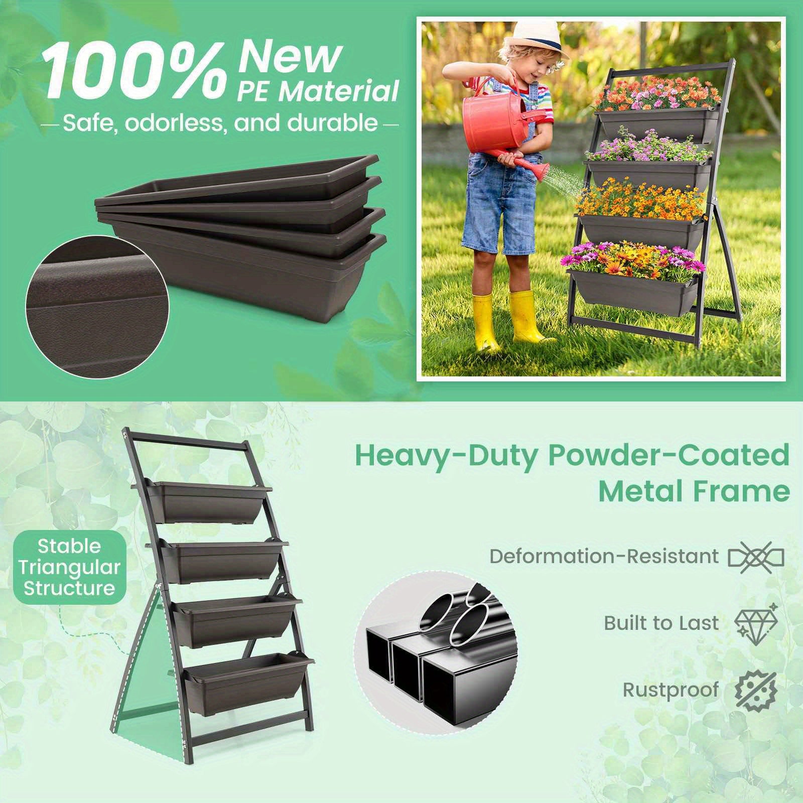 4 Tier Vertical Raised Garden Bed by Snagg A Rack