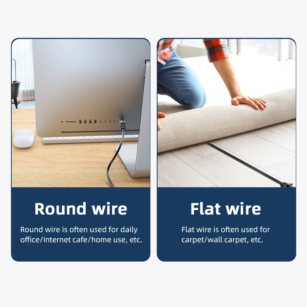 Cat6 Ethernet Cable – UTP RJ45 Network Patch Cord for Laptop, Router & PC by Snagg A Network Cable