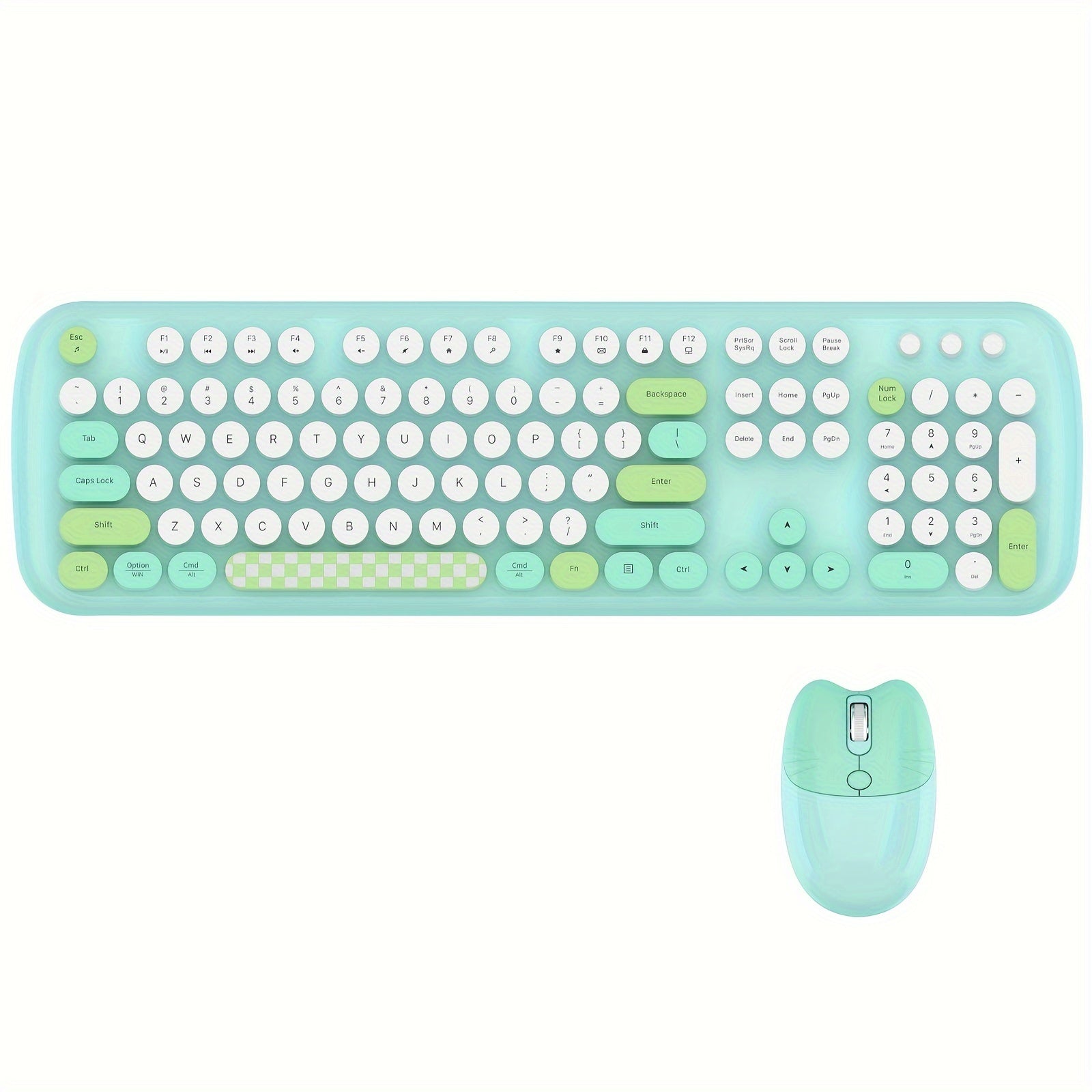Retro Wireless Keyboard & Mouse Set for Office & Home Use by Snagg A Keyboard