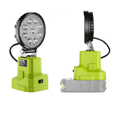 27W High Intensity LED Work Light | Professional Spotlight Compatible With Ryobi 18V Batteries
