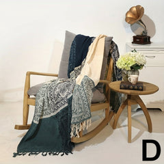 Boho Jacquard Tassel Throw Blanket by Snagg A Throw