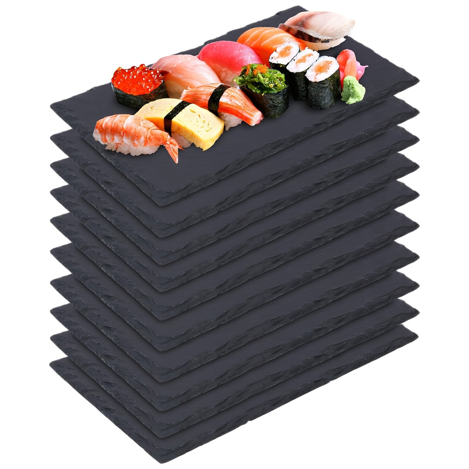 Slate Serving Plates 15Pcs Food Safe For Chefs by Snagg A Plate