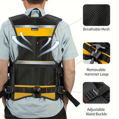 Adjustable Electrician Tool Vest by Snagg A Tool Vest