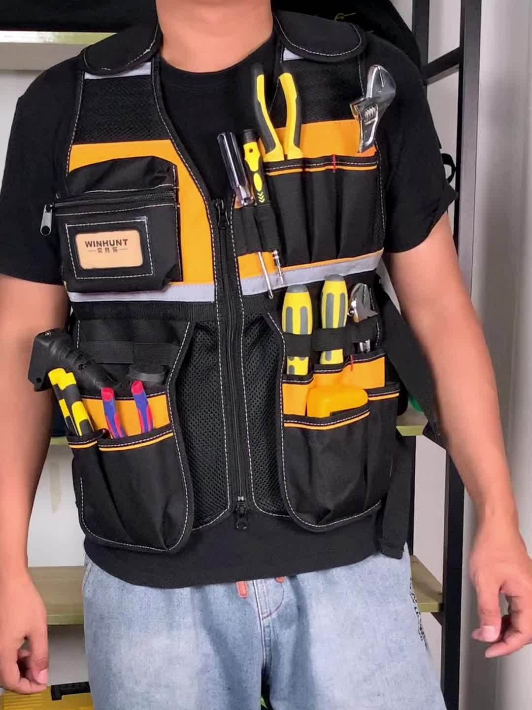 Adjustable Electrician Tool Vest by Snagg A Tool Vest
