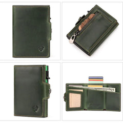 Leather Pop-Up Minimalist Card Holder by Snagg It Wallet