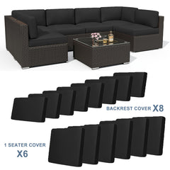 Outdoor Sofa Cushion Cover Set by Snagg A Cushion Cover