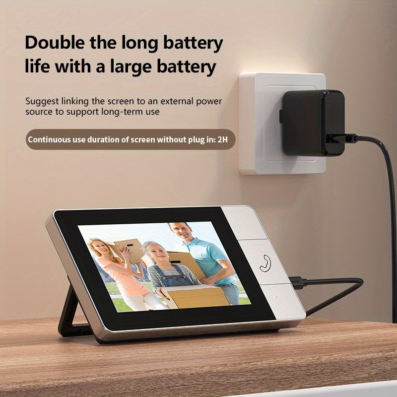 Wireless Doorbell Camera with 10.9cm HD Display by Snagg A Doorbell Camera