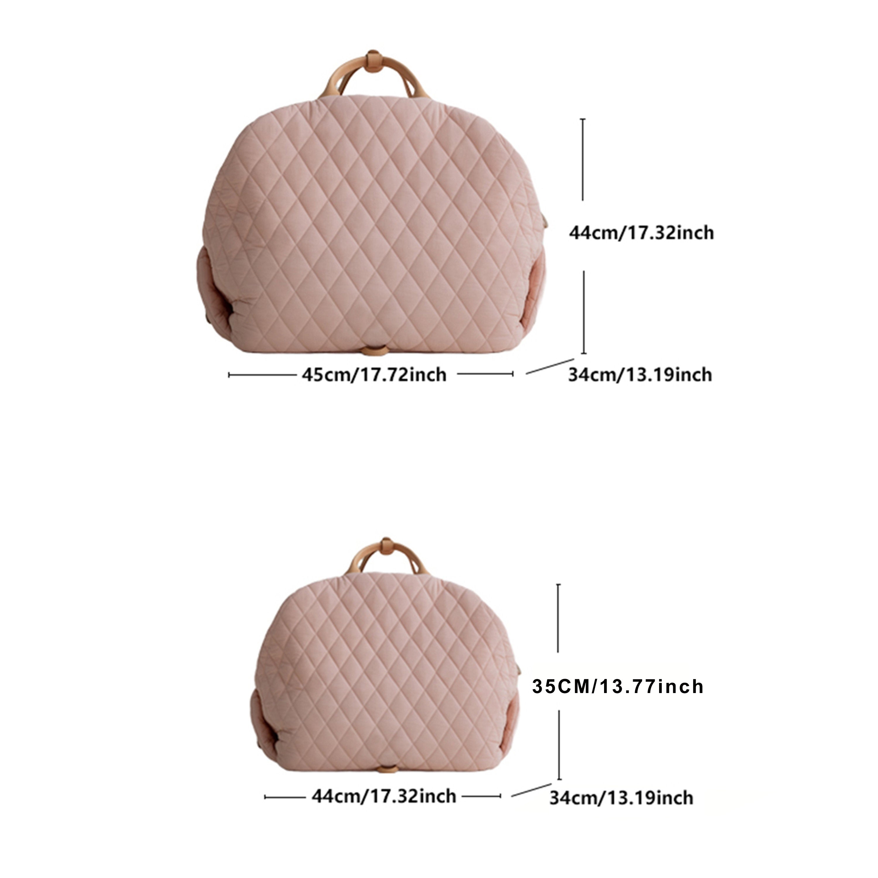 Quilted Pet Travel Bag with Removable Bed by Snagg A Pet Carrier