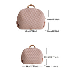 Quilted Pet Travel Bag with Removable Bed by Snagg A Pet Carrier