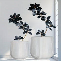 2pcs Resin Flower Pots with Drainage by Snagg A Pot