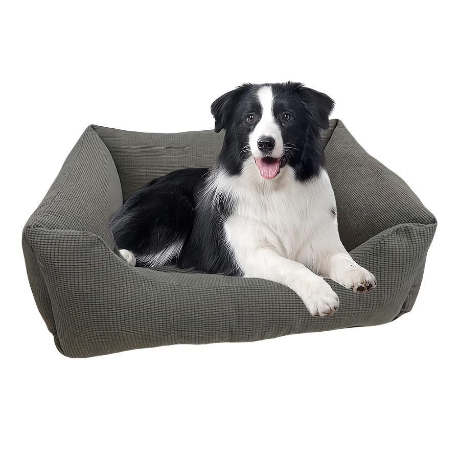 Orthopedic Washable Non-Slip Dog Bed with Raised Edges by Snagg A Pet Bed