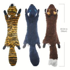 5PCS No-Stuffing Squeaky Plush Dog Toys - SnaggIt