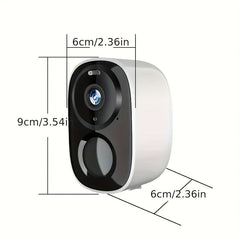 3 Pack 2K Solar Powered Security Cameras by Snagg An Outdoor Camera