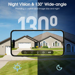 1080P Wireless Video Doorbell with Chime by Snagg A Doorbell Camera