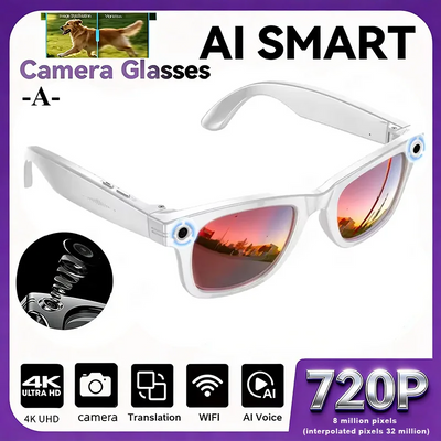 W610 AI Smart Glasses – 8MP HD Camera with 100+ Language Translation