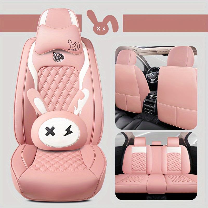 Universal PU Leather Car Seat Cover Set by Snagg A Seat Cover