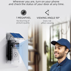 Wireless Solar Powered Video Doorbell HD Camera with Motion Detection by Snagg A Doorbell Camera