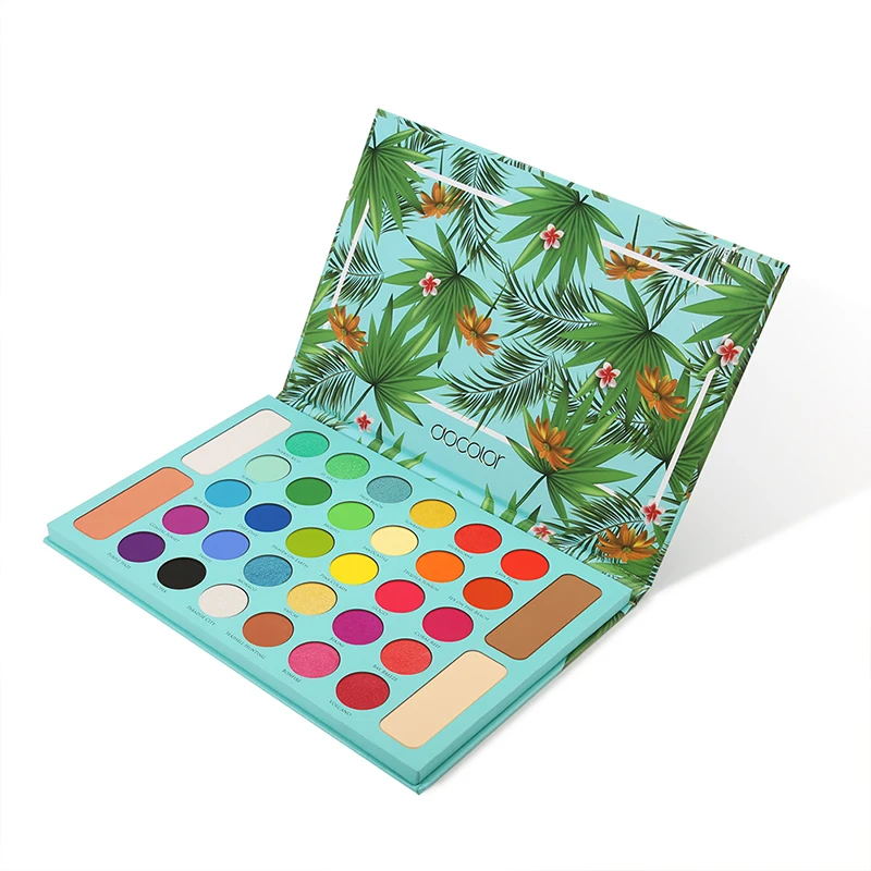 34 Color Tropical Artistry Palette – All in One Vibrant Eye Shadow, Blush, Bronze & Highlighter Collection