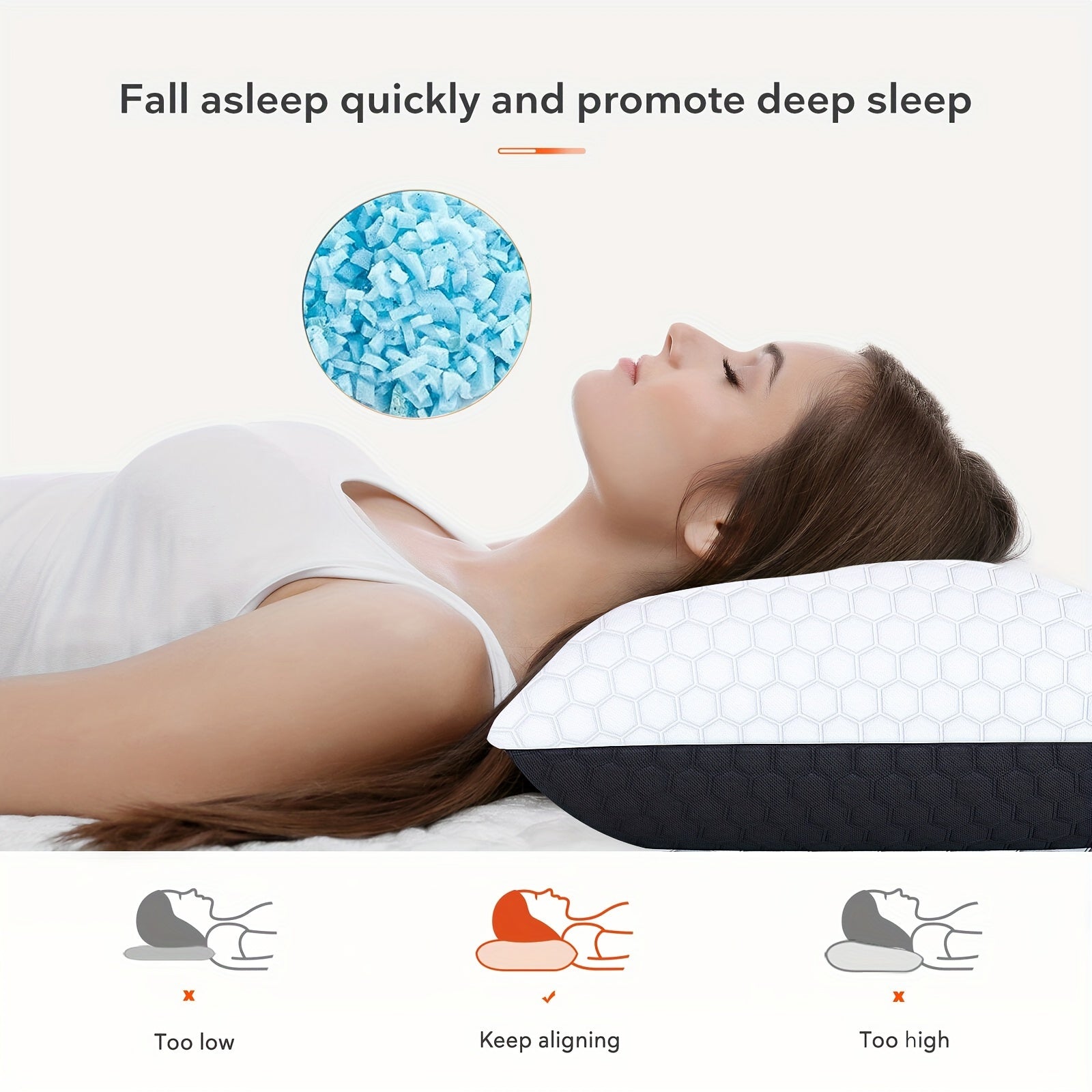 chess Premium Bamboo Shredded Cool Gel Bed Pillow by Snagg A Pillow