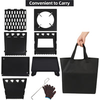 Outdoor Camping Folding Portable Firewood Stove by Snagg A Stove