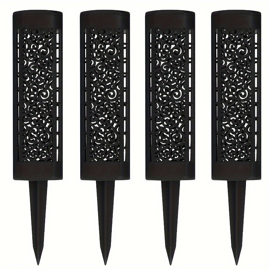 8pcs Hollow Round LED Solar Garden Path Lights by Snagg An Outdoor Light