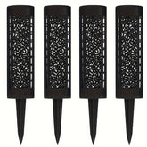 8pcs Hollow Round LED Solar Garden Path Lights by Snagg An Outdoor Light