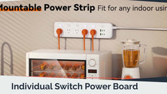 Powerboard with USB | 5 Outlets & 6 Fast Charging Ports (1.8m) by Snagg An Extension Cable