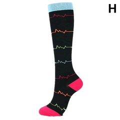 Unisex Compression Socks 20–30 mmHg Graduated Support for Nurses, Runners & Travel