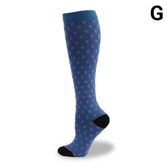 Unisex Compression Socks 20–30 mmHg Graduated Support for Nurses, Runners & Travel